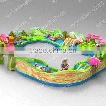 2014 New red riding hood large inflatable bouncer good quality inflatable game