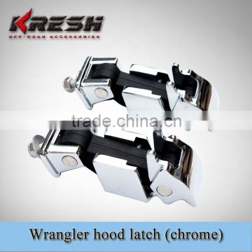 4x4 SUV stainless steel chrome engine jk chrome stainless steel hood latches, SUV car hood latch for off-road vehicle