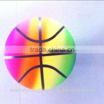 rainbow basketball/inflatable beach ball/ground PVC ball(EN71)