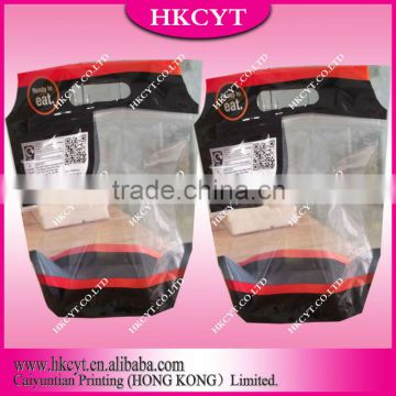 Transparent Plastic Bags With Handler / free shape bags for packaging