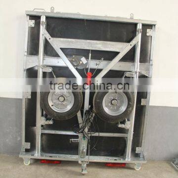 Foldable box trailer