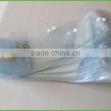 Best Price Plastic Bags for Hair Extension/wig with Button and Hang Hole