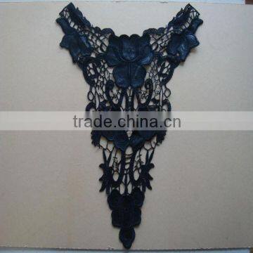 964893 black chemical lace collar