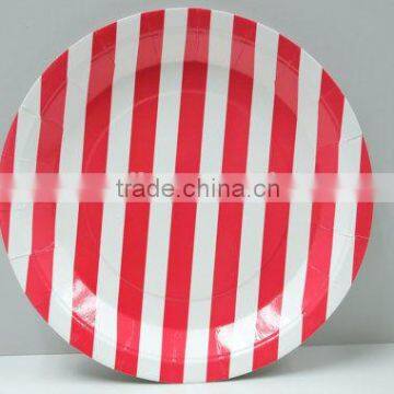 FDA&SGS 9 inch paper dish,paper plates,round party plates for kids' birthday party