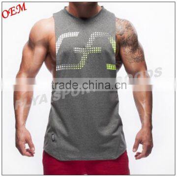 top quality bodybuilding stringer gym tank top for men