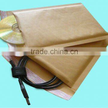 foam padded envelope made of kraft paper and bubble lining