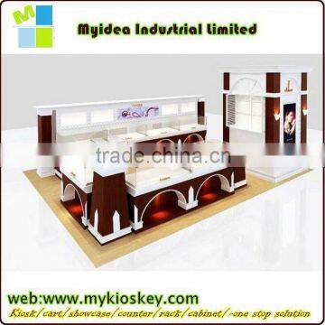 Marvelous retail store design high end Metal jewelry kiosk