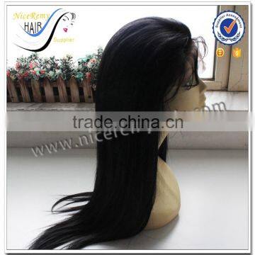 Wholesale human hair full lace wig silk full lace wig yaki human hair