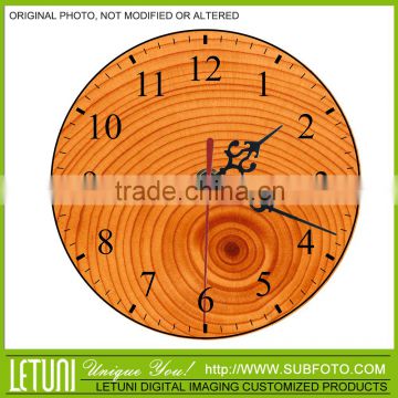 Tree-ring clock decoration wall