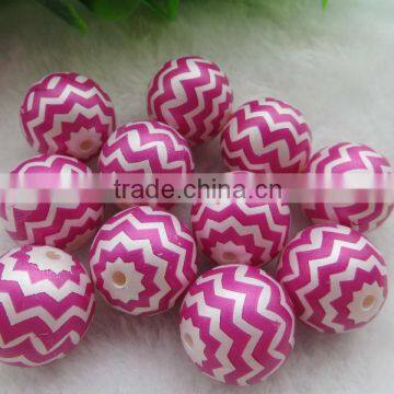 Wholesales Hot sale Hotpink 2014 New Hot sale Fashion Acrylic Pearl Zig zag Chevron Beads, Bulk Acrylic Strip Waves Beads 20MM