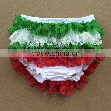wholesale baby ruffle lace bloomers christmas baby cotton bloomers