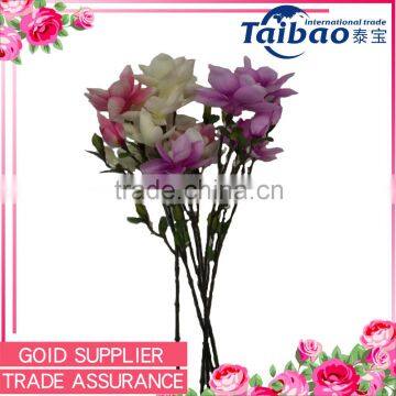 Middle size trade assurance supplier supplies pink artificial magnolia branches