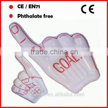 White PVC inflatable hands