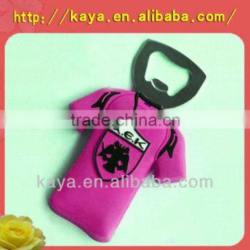 Handmade bright-colored OEM plastic 3d bottle opener