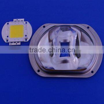 75x135 degree COB Glass lens 100W street light led