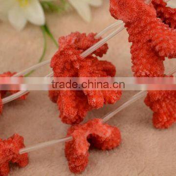 wholesale dyed in red coral natural pendant gemstone for jewellery making