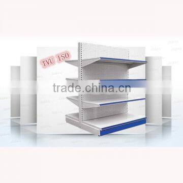 pop double side adjustable heavy duty display supermarket shelf