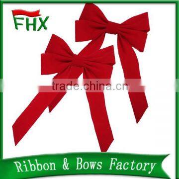 wholesale small christmas fabric ribbon bow