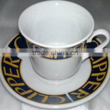 Large Coffee Cups With Saucer , Ceramic Coffee Cup Sets , Cup and Saucer