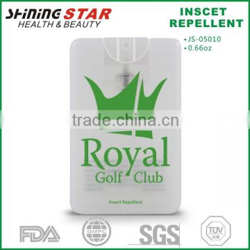 JS-05010 Effective cute credit card shape 20ml insect repellent spray for family