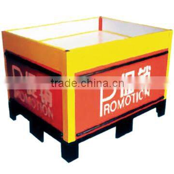 Popular supernarket wire promotional display stand dump bin/Supermarket promotion desk