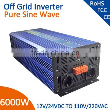 hot new products 48v 220v dc-ac inverter 6000 watt pure sine wave inverter