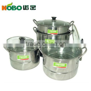 Stainless steel steamer pot with rack