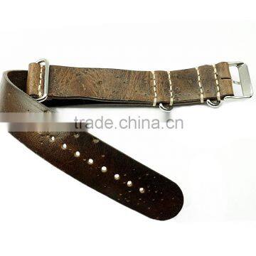 Special Image Italian Vintage Leather 24mm Nato Watch Straps