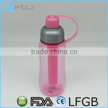 BPA-free Plastic Water Bottle With Ice Tube