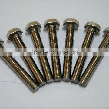 hexagonal din933 bolts carbon steel grade 10.9 nickel plated