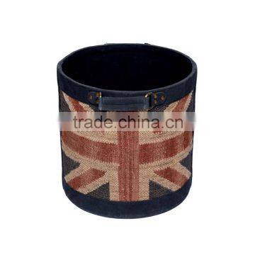 Natural Fibres Flag Printed Storage Box