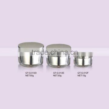 Plastic Cosmetic Container Acrylic Cosmetic Cream Packaging Round Acryl 15g 30g 50g