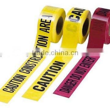 poli tape/police tape with PE film for warning/ PE warning film/printable adhesive tape