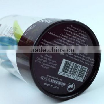 clear plastic cylinder gift packaging