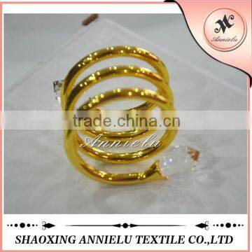 2015 wholesale metal gold napkin rings for wedding decoration