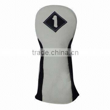 White Golf Wood Club Headcover