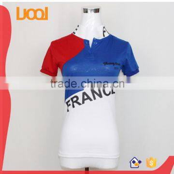 New women summer style 2016 china supplier fashion polo t-shirt