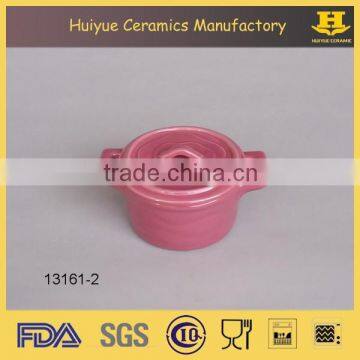 Ceramic Glazed Casserole With Lid photo-2