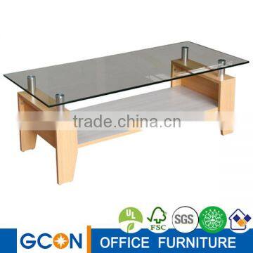 Home Furniture Modern Tempered Glass Coffee Table photo-2