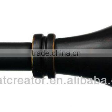 Home Decor Trumpet Ebony Curtain Rod; Curtain Hardware; Window Drapery Hardware; Curtain Accessory; Window Accessory