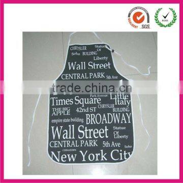 Plain design cheap word sign printing pvc cotton apron                        
                                                Quality Choice