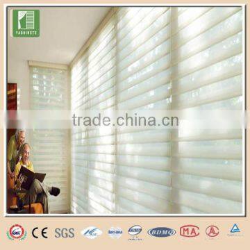 Ultrasonic car window sun shade shangri-la roller blind