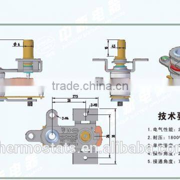 KST220 Electrical Adjustable Bimetallic Oven Thermostat photo-2
