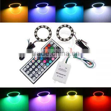 Car accessories 2015 new products 50mm full circle black psb angel eyes ring autoparts