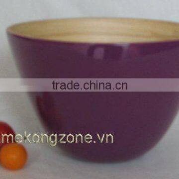 lacquered bamboo bowl