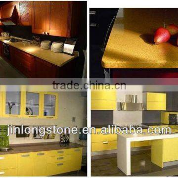 Absolute Yellow Quartz Stone Countertop Solid Surface