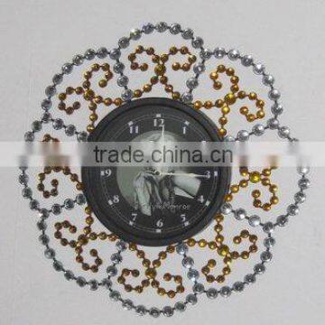 Acrylic Diamond Metal Wall Clock
