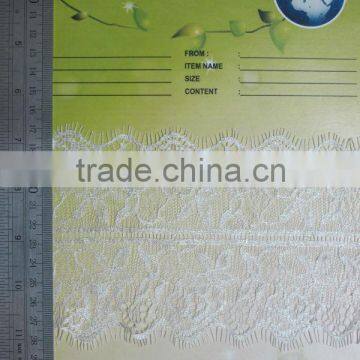 jacquard new nylon yard lace trmming beautiful flower and repand for garment-APN3778Y-11cm