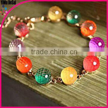 Candy bracelet Crystal pearl ball player 2015 new bracelet