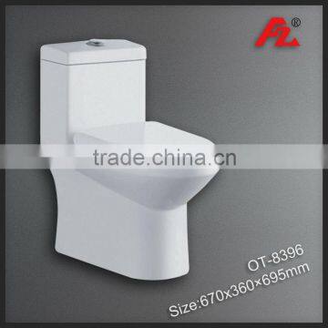 Sanitary Ware Ceramic Bathroom Double-hole Excess Eddy One piece Toilet